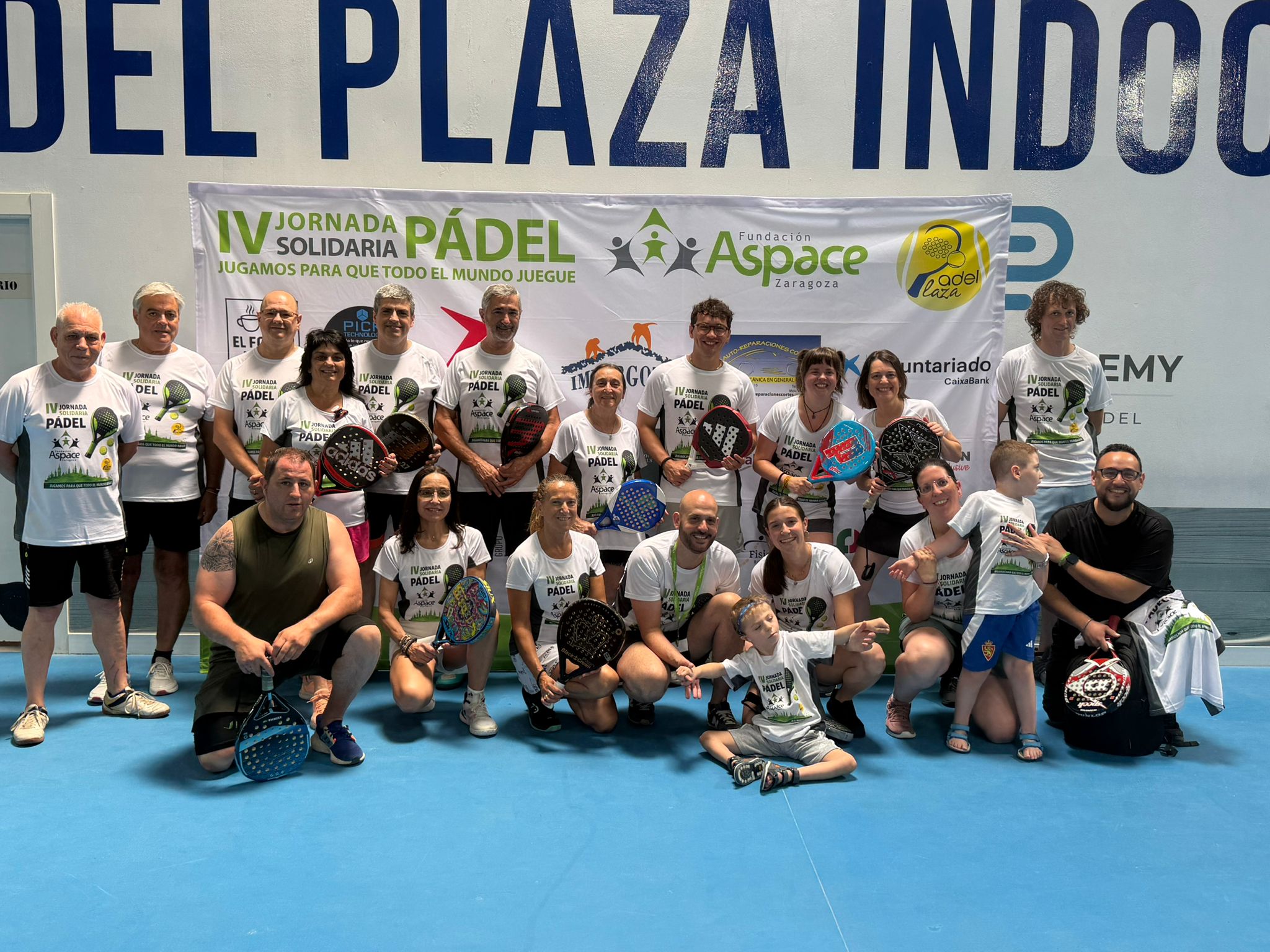 La IV Jornada Solidaria de Pádel de Aspace Zaragoza recauda 7.425 euros para seguir mejorando el recreo del Colegio de Educación Especial San Germán